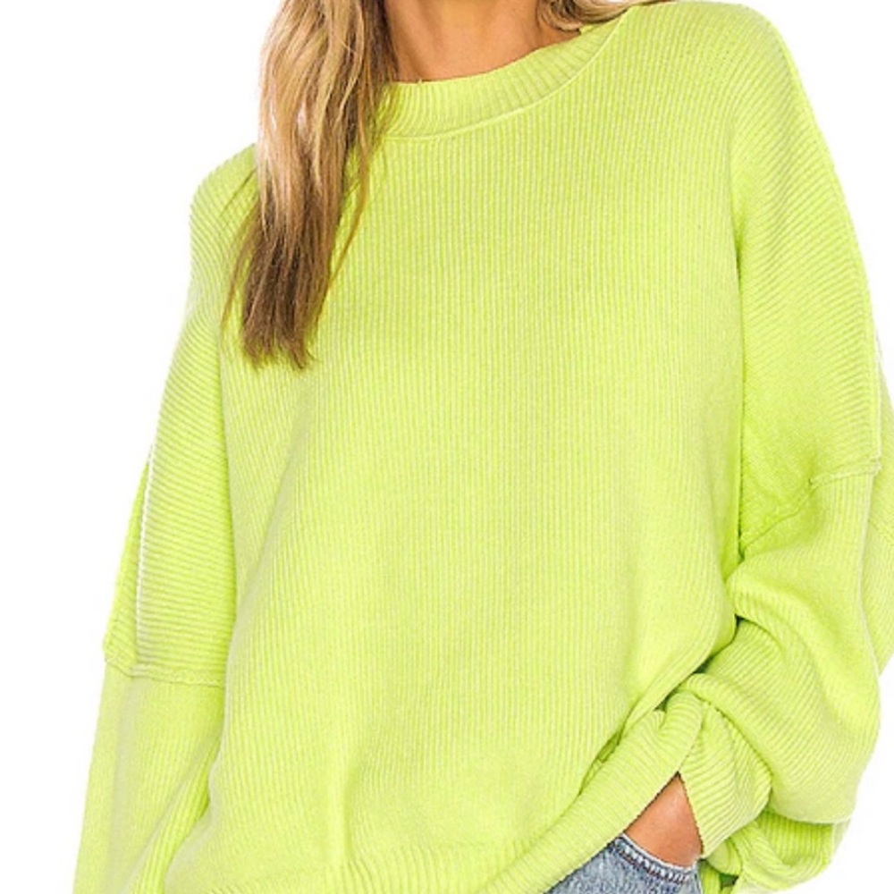 Free People Neon Green Easy Street Tunic